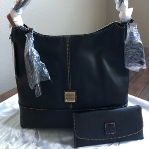 DOONEY & BOURKE SHOULDER BAG & MATCHING WALLET